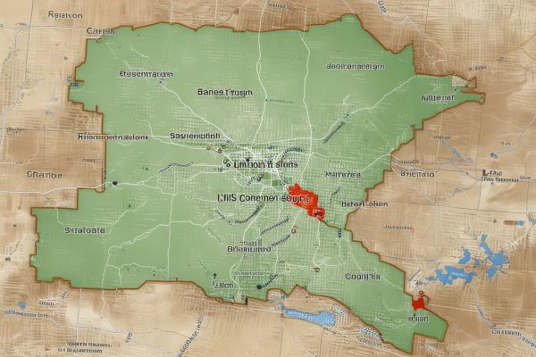 Map of Four Corners region showing service areas